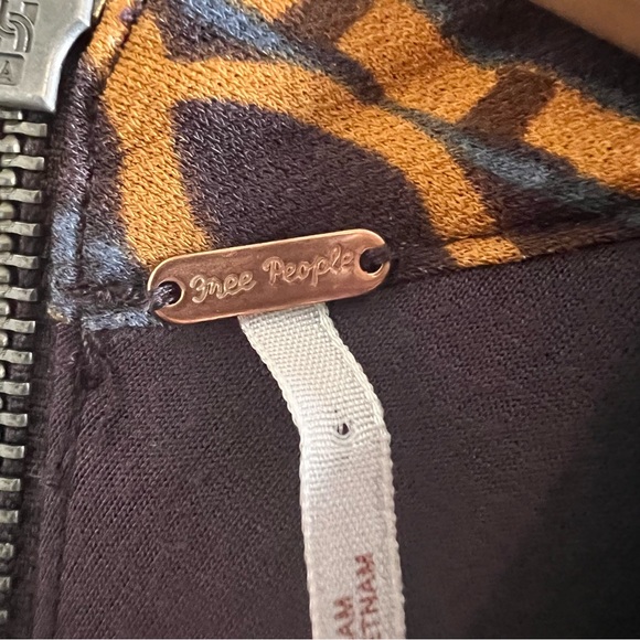 Free People Stella Retro Mod Multicolor Earth-tone Mini Dress Size XS - Picture 11 of 13